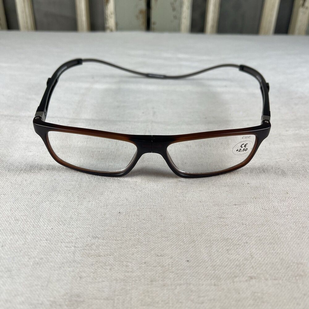 Clic Magnetic Reading Glasses +2.50 Unisex Tortoise
